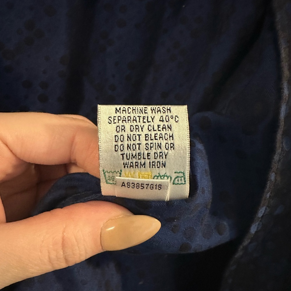 Bugatchi Blue Patterned Button-Up Shirt - image 4